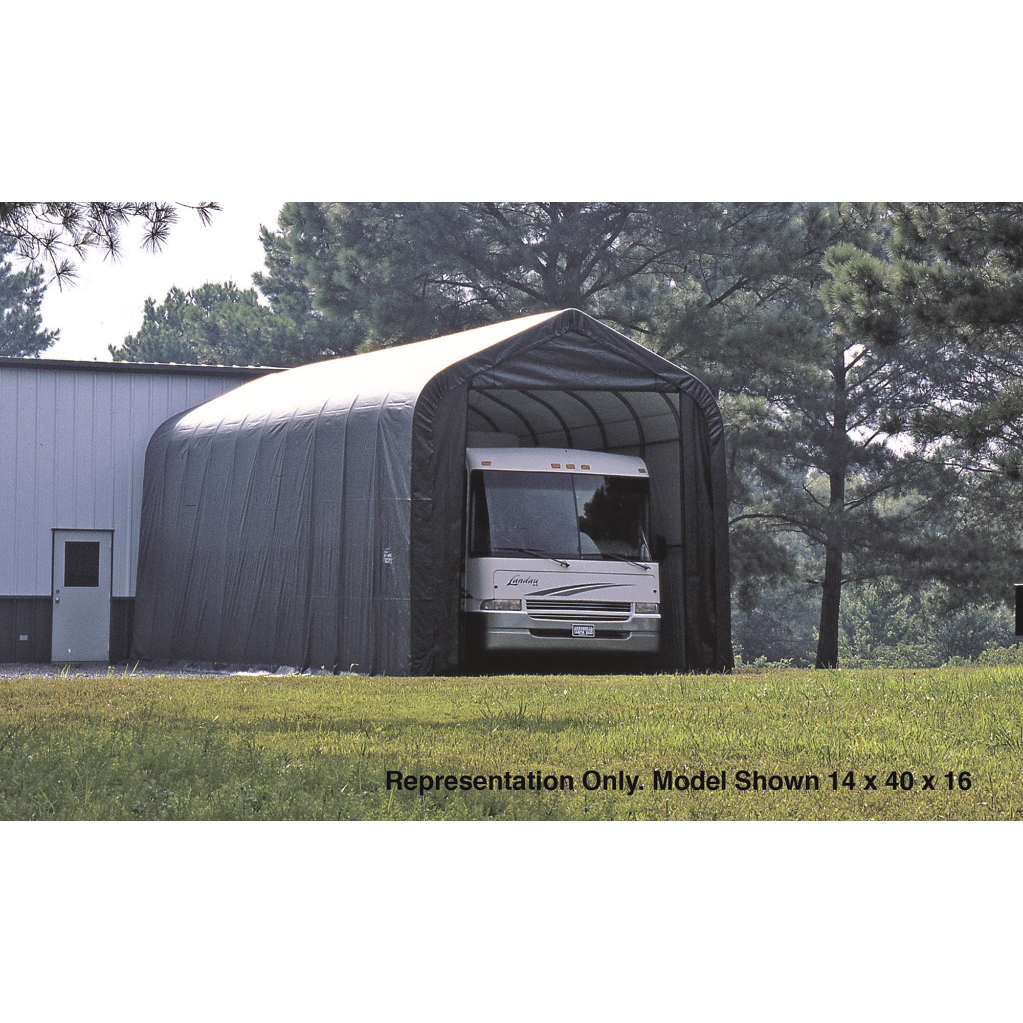 ShelterLogic Peak Style Garage/Storage Shelter — 44ft.L x 15ft.W x 16ft.H